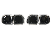Square Twin Exhaust Tips For 11-14 Porsche Cayenne Base 958.1 Short Pipe