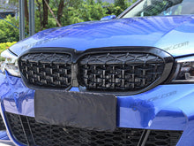 Glossy Black Front Kidney Diamond Grill Grille for BMW G20 320i 330i M340i 2019-2022