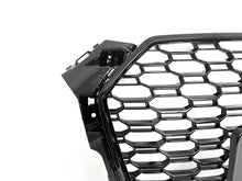 Gloss Black Badgeless Honeycomb Front Black Grille for Audi A5 S5 2017 2018 2019