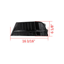 Pair Front Bumper Fog Light Honeycomb Grill Cover for Audi A3 8V S-Line 2017-2020