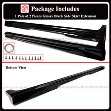 For 2025+ Toyota Camry LE SE XSE XLE CTM Design Gloss Black Side Skirt Extension