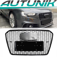 RS5 Style For 2013-2016 AUDI A5 S5 Front bumper black mesh Grill grille