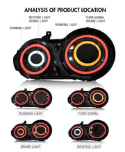 Pair RGB LED Tail Light For Nissan GTR GT-R R35 2007-2017 Rear Lamp Sequential