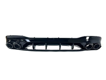 Gloss Black Rear Diffuser w/ Exhaust Tips For Mercedes CLA C118 CLA250 CLA35 CLA45 AMG 2020-2025