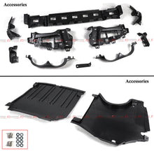 For 2022-2025 Mercedes W205 C200 C300 C43 AMG Sedan Gloss Black Rear Diffuser w/ Exhaust Tips C43 Style