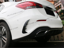 Glossy Black Rear Canards Air Vent Covers for Mercedes Benz W177 Sedan A200 A220 A35 AMG 2019-2024 pz4