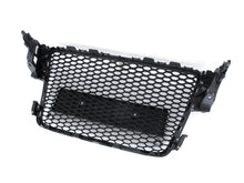 Front Mesh RS5 Style Bumper Hood Hex Grille Black For 2008-2012 Audi A5/S5 B8 8T