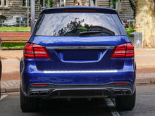 Rear Diffuser w/ Black Exhaust Tips for Mercedes GLS X166 LCI 2016-2018 di204
