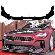 Glossy Black Front Bumper Lip Splitter for KIA Stinger 2017-2024