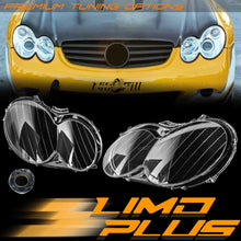 Left + Right Headlight Lens Covers For Mercedes W209 CLK320 CLK350 CLK500 CLK55 CLK63 AMG 2004-2009