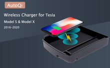 Wireless Charger Qi Charging Pad Center Organizer Storage Box for Tesla Model S X 16-20