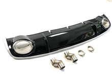 Gloss Black Rear Diffuser w/ Chrome Exhaust Tips for Audi A4 B8.5 Non S-line 2013-2016