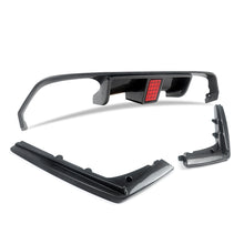 3PCS Carbon Fiber Look Rear Diffuser W/ LED Light for BMW F80 M3 F82 F83 M4 2015-2020