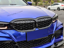 Glossy Black Front Kidney Diamond Grill Grille for BMW G20 320i 330i M340i 2019-2022