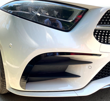Black Front Bumper Canards Air Vent Trim for Mercedes Benz CLS C257 18-21