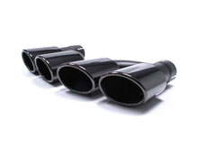 Black/Silver Dual Exhaust Tips Tail Pipes For Audi A3 8P 8V A4 B8 B9 A5 A6 Q5 TT 2.0T
