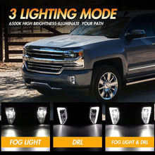 LED Fog Lights with DRL for 2016 2017 2018 Chevy Silverado 1500 Bumper Fog Lamps