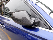 Real Carbon Fiber Mirror Covers Replace for AUDI A6 C7 S6 RS6 2012-2018 No Lane Assist od24