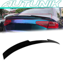 Glossy Black Rear Trunk Spoiler Wing For Audi A4 B8 Sedan 2009-2012