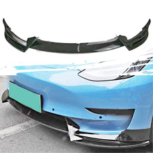 Glossy Black ABS Front Bumper Lip Spoiler Splitter For Tesla Model Y 2020-2024