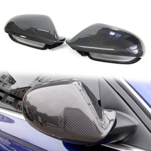 Real Carbon Fiber Mirror Covers Replace for AUDI A6 C7 S6 RS6 2012-2018 No Lane Assist od24