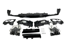Gloss Black Rear Diffuser w/ Exhaust Tips For Mercedes E-Class C238 E300 E450 Coupe AMG Bumper