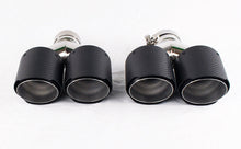 Dual 4" Quad Carbon Fiber Exhaust Tips for Audi S5 2008-2016