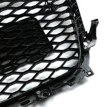 Honeycomb Sport Mesh Grille Grill Black For 13-16 Audi A4 S4 B8.5