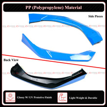 For 2025-2026 Honda Civic Yofer Boost Blue Black 2 Tone Front Bumper Lip Splitter