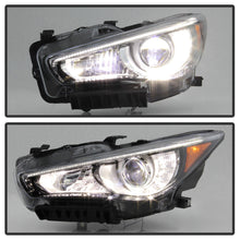 Left+Right Headlamps For 2014-2022 Infiniti Q50 w/o AFS LED DRL Projector Headlights Pair