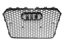 RS5 Style For 2013-2016 AUDI A5 S5 Front bumper black mesh Grill grille