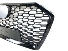 Gloss Black Front Bumper Upper Grille RS6 Style fit for Audi A6 S6 C8 2019 -2023 2024