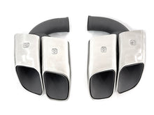 Square Twin Exhaust Tips For 11-14 Porsche Cayenne Base 958.1 Short Pipe