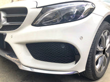 Front Bumper Canards Side Vent Gloss Black Fit For Mercedes C-Class W205 Sedan Coupe AMG Sport 2015-2018 pz11