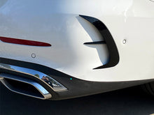 For 2022+ Mercedes C W206 S206 AMG Sport Rear Bumper Canards Side Air Vent Trims Glossy Black