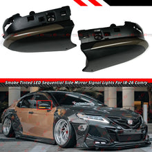 For 2018-2026 Toyota Camry Side Mirror Smoke LED Sequential Turn Signal Light Lamp