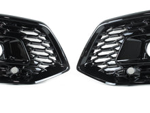 Honeycomb Front Grill + Fog Ligth Cover for Audi Q5 B9 SQ5 2021-2024