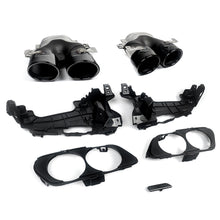 Carbon Look Rear Diffuser Exhaust for Mercedes E W213 Sedan AMG Pack 2016-2020