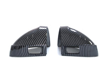 Carbon Look Side Mirror Cover Caps Replace For AUDI A4 B9 S4 A5 F5 S5 w/ Lane Assist 2017-2024 mc129