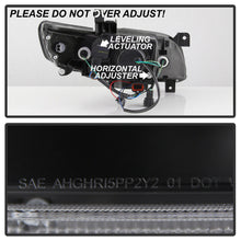 Left+Right Black Headlamps for Infiniti 2003-2008 FX35 FX45 LED DRL Tube Switchback Signal Headlights