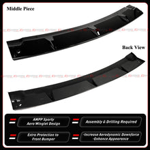For 2017-2021 Jeep Grand Cherokee SRT Trackhawk AMPP Gloss Black Front Bumper Lip