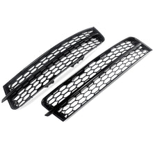 2x Black Front Fog Light Grill Cover For Audi Q7 Non-Sline 2010-2015