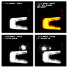 Chrome LED DRL w/ White Animation Headlights For 2022-2024 Chevy Silverado 1500
