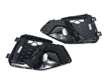 Black Front Fog Light Grill Cover for AUDI A4 B9 Sline S4 2020-2024 fg295