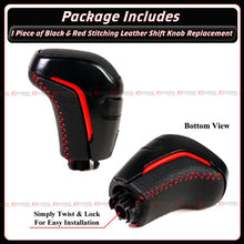 For 2016-2023 Toyota Tacoma JDM Pro Black Leather Red Stitching Gear Shift Knob