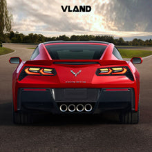 Smoked LED Tail Lights For Chevrolet Corvette C7 2014-2019 W/Sequential