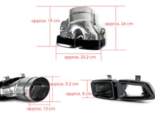 CLS63 Style Gloss Black Rear Diffuser + Exhaust Tips For Mercedes CLS W218 AMG Bumper 2015-2018