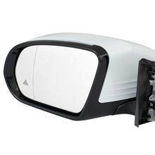 White Left Driver Side Mirror w/ Blind Spot for 2014-2020 Mercedes W222 S450 S500 S550 Sedan