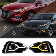 For 2018-2022 Hyundai Accent Daytime Running Light DRL with Turn Signal Pair
