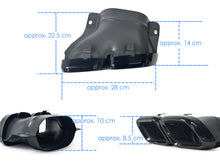 C63 Style Gloss Black Rear Diffuser + Exhaust Tips for Mercedes W205 (Non-AMG Bumper) 2015-2021